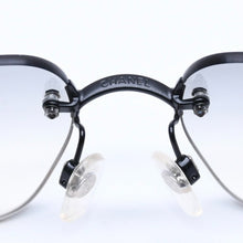 画像をギャラリービューアに読み込む, CHANEL シャネル リムレス サングラス 4017-D c.170/8G サイズ62□17 120 ココマーク ラインストーン ブラック 美品 中古 4a005001