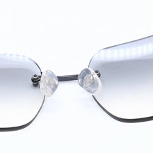 画像をギャラリービューアに読み込む, CHANEL シャネル リムレス サングラス 4017-D c.170/8G サイズ62□17 120 ココマーク ラインストーン ブラック 美品 中古 4a005001