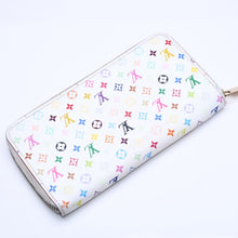 Load image into Gallery viewer, LOUIS VUITTON ルイヴィトン モノグラムマルチカラー ジッピーウォレット M13922 村上隆 ゴールド金具 ホワイト 良品 中古 4a005089