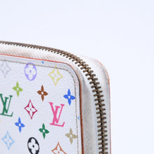 Load image into Gallery viewer, LOUIS VUITTON ルイヴィトン モノグラムマルチカラー ジッピーウォレット M13922 村上隆 ゴールド金具 ホワイト 良品 中古 4a005089