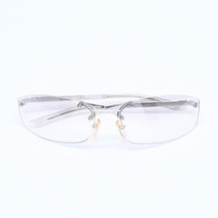 Christian Dior クリスチャンディオール MINIPOP リムレス サングラス YB7NN サイズ65□15 120 グレー シルバー 美品 中古 4a005164