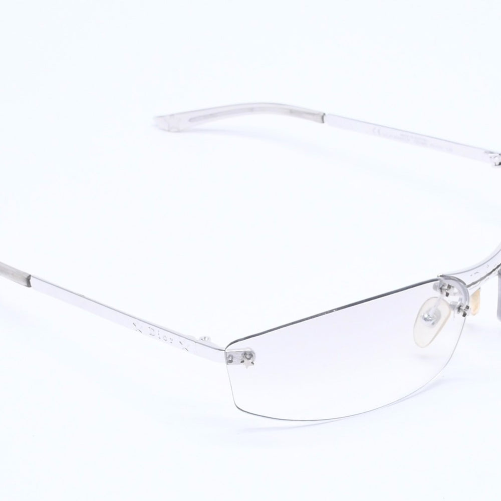 Christian Dior MINIPOP Rimless Sunglasses YB7NN Size 65□15 120 Gray Silver Good Condition Used 4a005164