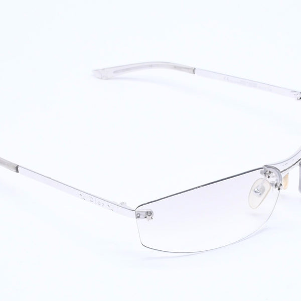 Christian Dior クリスチャンディオール MINIPOP リムレス サングラス YB7NN サイズ65□15 120 グレー シルバー 美品 中古 4a005164