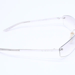 Christian Dior クリスチャンディオール MINIPOP リムレス サングラス YB7NN サイズ65□15 120 グレー シルバー 美品 中古 4a005164