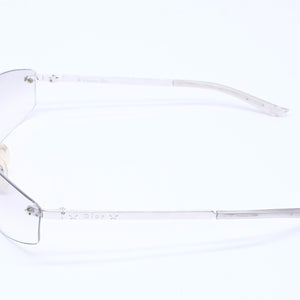 Christian Dior クリスチャンディオール MINIPOP リムレス サングラス YB7NN サイズ65□15 120 グレー シルバー 美品 中古 4a005164