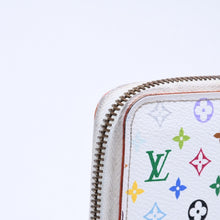 Load image into Gallery viewer, LOUIS VUITTON ルイヴィトン モノグラムマルチカラー ジッピーウォレット M13922 村上隆 ゴールド金具 ホワイト 良品 中古 4a005089