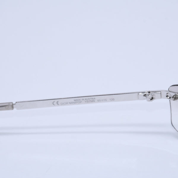 Christian Dior クリスチャンディオール MINIPOP リムレス サングラス YB7NN サイズ65□15 120 グレー シルバー 美品 中古 4a005164
