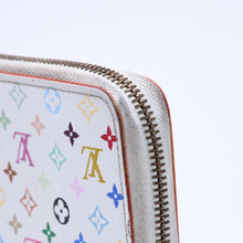 Load image into Gallery viewer, LOUIS VUITTON ルイヴィトン モノグラムマルチカラー ジッピーウォレット M13922 村上隆 ゴールド金具 ホワイト 良品 中古 4a005089