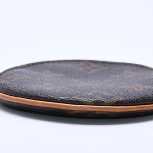 極美品 LOUIS VUITTON ルイヴィトン ポルトモネ ロン コインケース M61926 モノグラムキャンバス ブラウン 小物入れ アクセサリー ゴールド金具 中古 4a005093