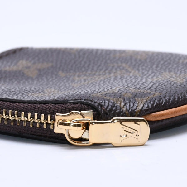 極美品 LOUIS VUITTON ルイヴィトン ポルトモネ ロン コインケース M61926 モノグラムキャンバス ブラウン 小物入れ アクセサリー ゴールド金具 中古 4a005093