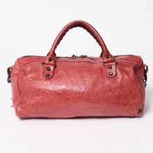 Load image into Gallery viewer, BALENCIAGA バレンシアガ ザ シティ ミディアム 2WAY ショルダーバッグ 128523 レザー レッド 美品 中古 4a004885