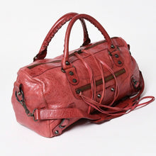 Load image into Gallery viewer, BALENCIAGA バレンシアガ ザ シティ ミディアム 2WAY ショルダーバッグ 128523 レザー レッド 美品 中古 4a004885