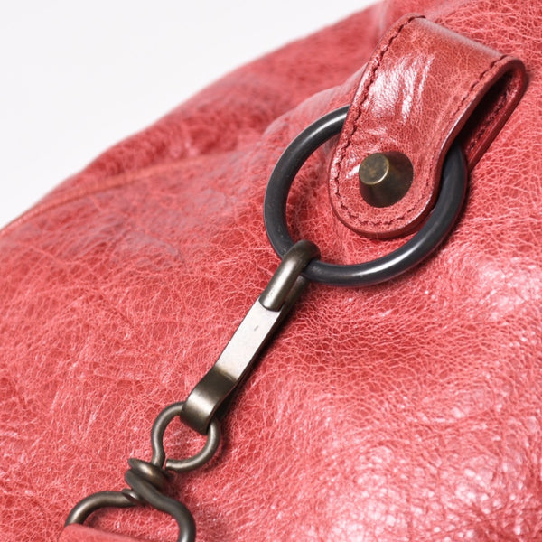 BALENCIAGA バレンシアガ ザ シティ ミディアム 2WAY ショルダーバッグ 128523 レザー レッド 美品 中古 4a004885