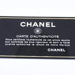CHANEL Leather Wallet Card Case Coco Mark Wild Stitch Caviar Skin No. 10 Black Silver Hardware Good Condition Used 4a005094