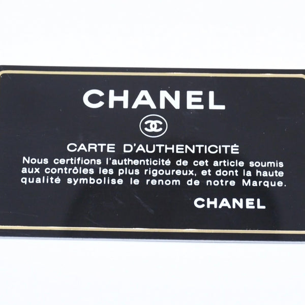 CHANEL Leather Wallet Card Case Coco Mark Wild Stitch Caviar Skin No. 10 Black Silver Hardware Good Condition Used 4a005094