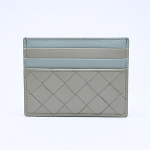 新品同様品 BOTTEGAVENETA ボッテガヴェネタ カードケース イントレチャート バイカラー カーフレザー 中古 4a005216