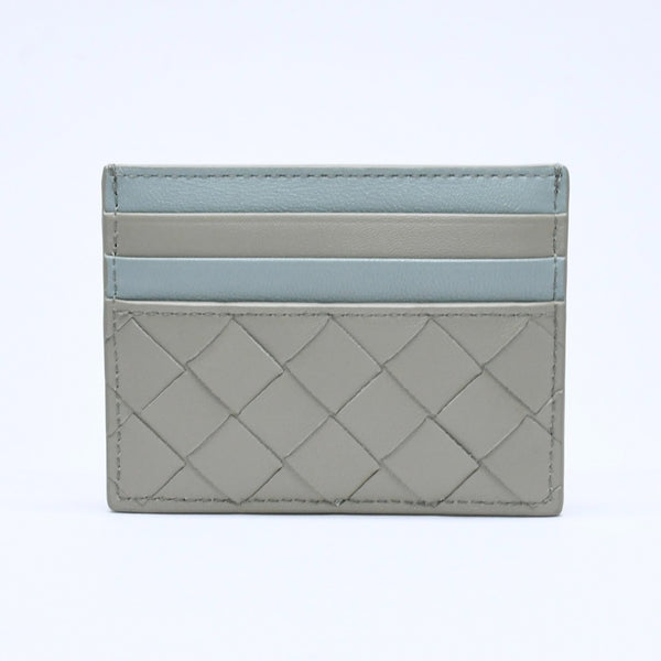 新品同様品 BOTTEGAVENETA ボッテガヴェネタ カードケース イントレチャート バイカラー カーフレザー 中古 4a005216