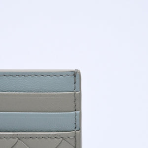 新品同様品 BOTTEGAVENETA ボッテガヴェネタ カードケース イントレチャート バイカラー カーフレザー 中古 4a005216