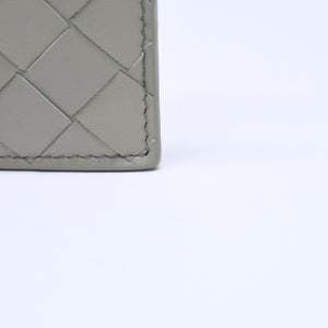 新品同様品 BOTTEGAVENETA ボッテガヴェネタ カードケース イントレチャート バイカラー カーフレザー 中古 4a005216