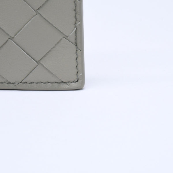新品同様品 BOTTEGAVENETA ボッテガヴェネタ カードケース イントレチャート バイカラー カーフレザー 中古 4a005216