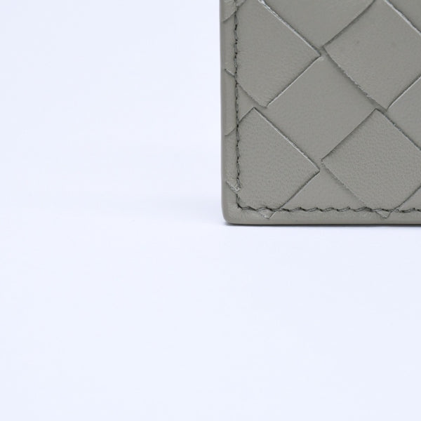 新品同様品 BOTTEGAVENETA ボッテガヴェネタ カードケース イントレチャート バイカラー カーフレザー 中古 4a005216