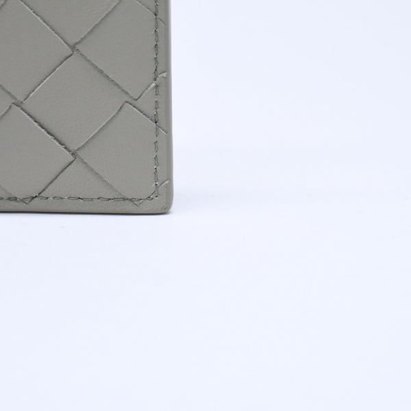 新品同様品 BOTTEGAVENETA ボッテガヴェネタ カードケース イントレチャート バイカラー カーフレザー 中古 4a005216