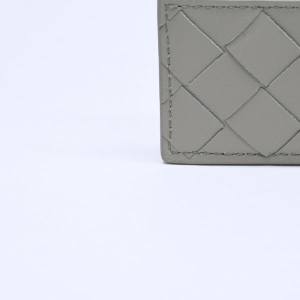 新品同様品 BOTTEGAVENETA ボッテガヴェネタ カードケース イントレチャート バイカラー カーフレザー 中古 4a005216