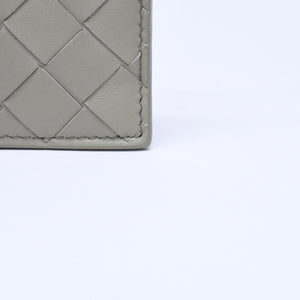 新品同様品 BOTTEGAVENETA ボッテガヴェネタ カードケース イントレチャート バイカラー カーフレザー 中古 4a005216