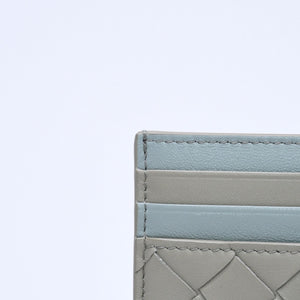 新品同様品 BOTTEGAVENETA ボッテガヴェネタ カードケース イントレチャート バイカラー カーフレザー 中古 4a005216