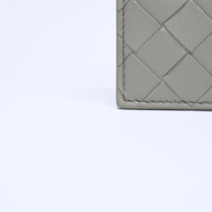 新品同様品 BOTTEGAVENETA ボッテガヴェネタ カードケース イントレチャート バイカラー カーフレザー 中古 4a005216