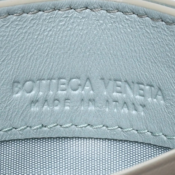 新品同様品 BOTTEGAVENETA ボッテガヴェネタ カードケース イントレチャート バイカラー カーフレザー 中古 4a005216
