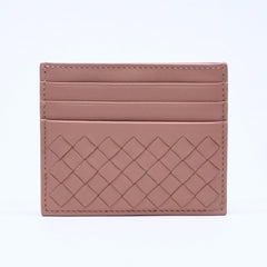 Like new item BOTTEGAVENETA Bottega Veneta Card Case Intrecciato Beige Calf Leather Used 4a005214