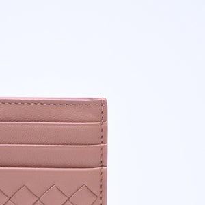 Like new item BOTTEGAVENETA Bottega Veneta Card Case Intrecciato Beige Calf Leather Used 4a005214