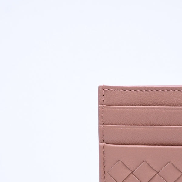 Like new item BOTTEGAVENETA Bottega Veneta Card Case Intrecciato Beige Calf Leather Used 4a005214