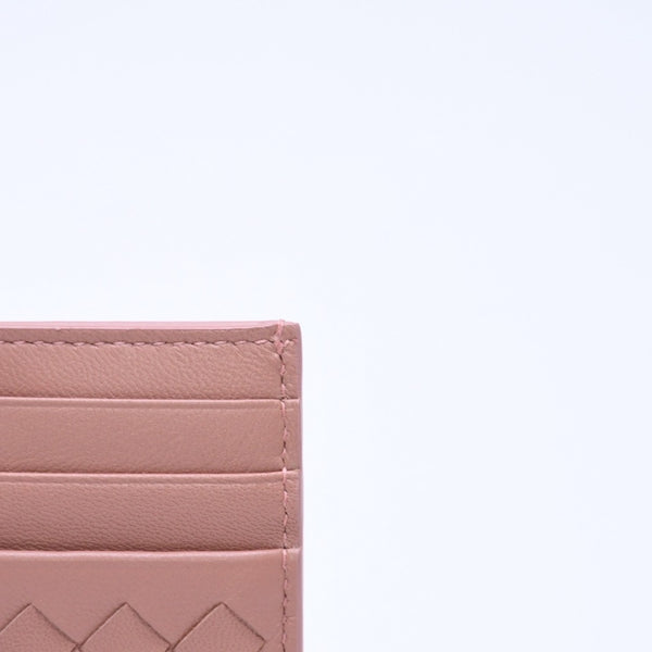 Like new item BOTTEGAVENETA Bottega Veneta Card Case Intrecciato Beige Calf Leather Used 4a005214