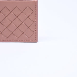 Like new item BOTTEGAVENETA Bottega Veneta Card Case Intrecciato Beige Calf Leather Used 4a005214