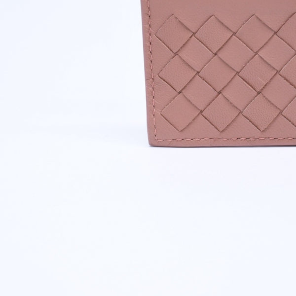 Like new item BOTTEGAVENETA Bottega Veneta Card Case Intrecciato Beige Calf Leather Used 4a005214