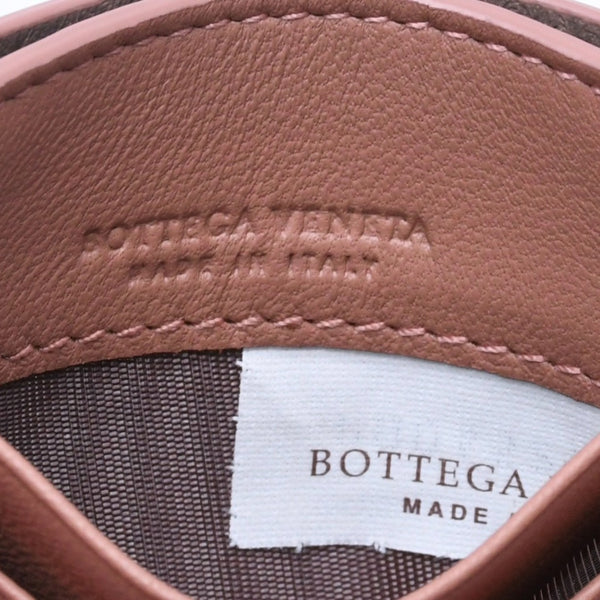 Like new item BOTTEGAVENETA Bottega Veneta Card Case Intrecciato Beige Calf Leather Used 4a005214