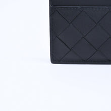 Load image into Gallery viewer, 新品同様品 BOTTEGAVENETA ボッテガヴェネタ カードケース イントレチャート ブラック カーフレザー 中古 4a005216