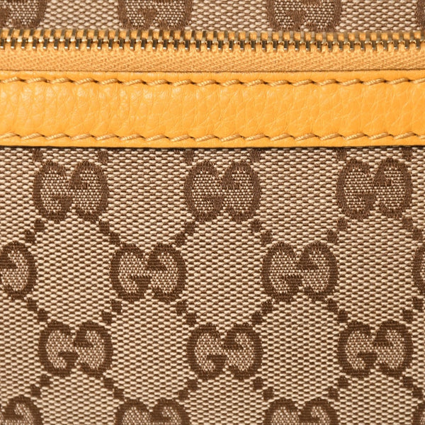極美品 GUCCI グッチ 2WAY ショルダー ハンドバッグ 232300 GGキャンバス バンブー ベラ レザー ベージュ 中古 4a005098