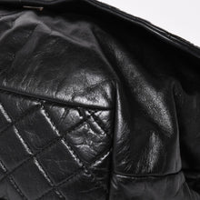 Load image into Gallery viewer, 極美品 CHANEL シャネル Sフラップ Wチェーンショルダーバッグ 18番台 ココマーク カーフスキン ブラック シルバー金具 中古 4a005240