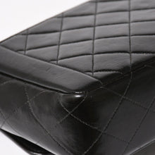 Load image into Gallery viewer, CHANEL シャネル Sフラップ Wチェーンショルダーバッグ 4番台 ココマーク ラムスキン ブラック ゴールド金具 美品 中古 4a005279
