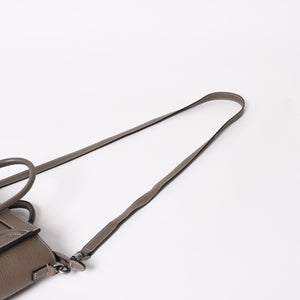 CELINE セリーヌ ラゲージ ナノ 2WAY ハンドバッグ ショルダーバッグ エディ期 グレー シルバー金具 美品 中古 4a004860