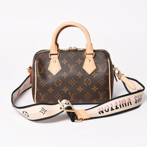 Like new LOUIS VUITTON Handbag M46234 Speedy Bandouliere 20 Brown Monogram Used 4a004913