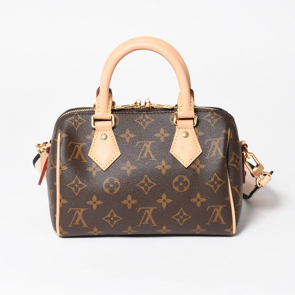 Like new LOUIS VUITTON Handbag M46234 Speedy Bandouliere 20 Brown Monogram Used 4a004913