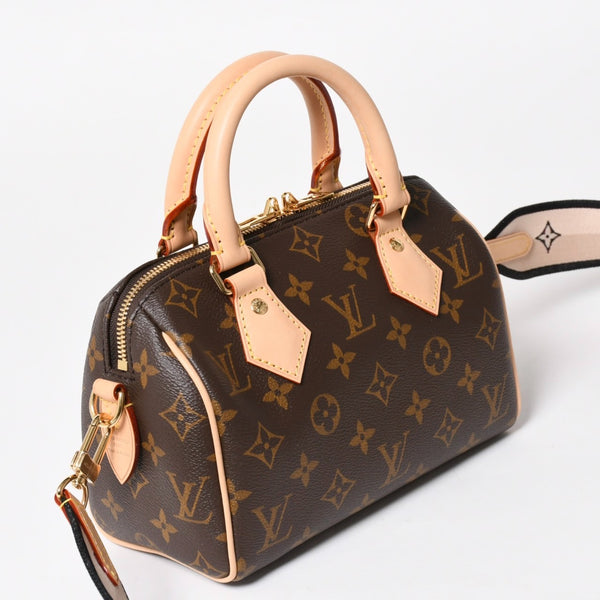 Like new LOUIS VUITTON Handbag M46234 Speedy Bandouliere 20 Brown Monogram Used 4a004913