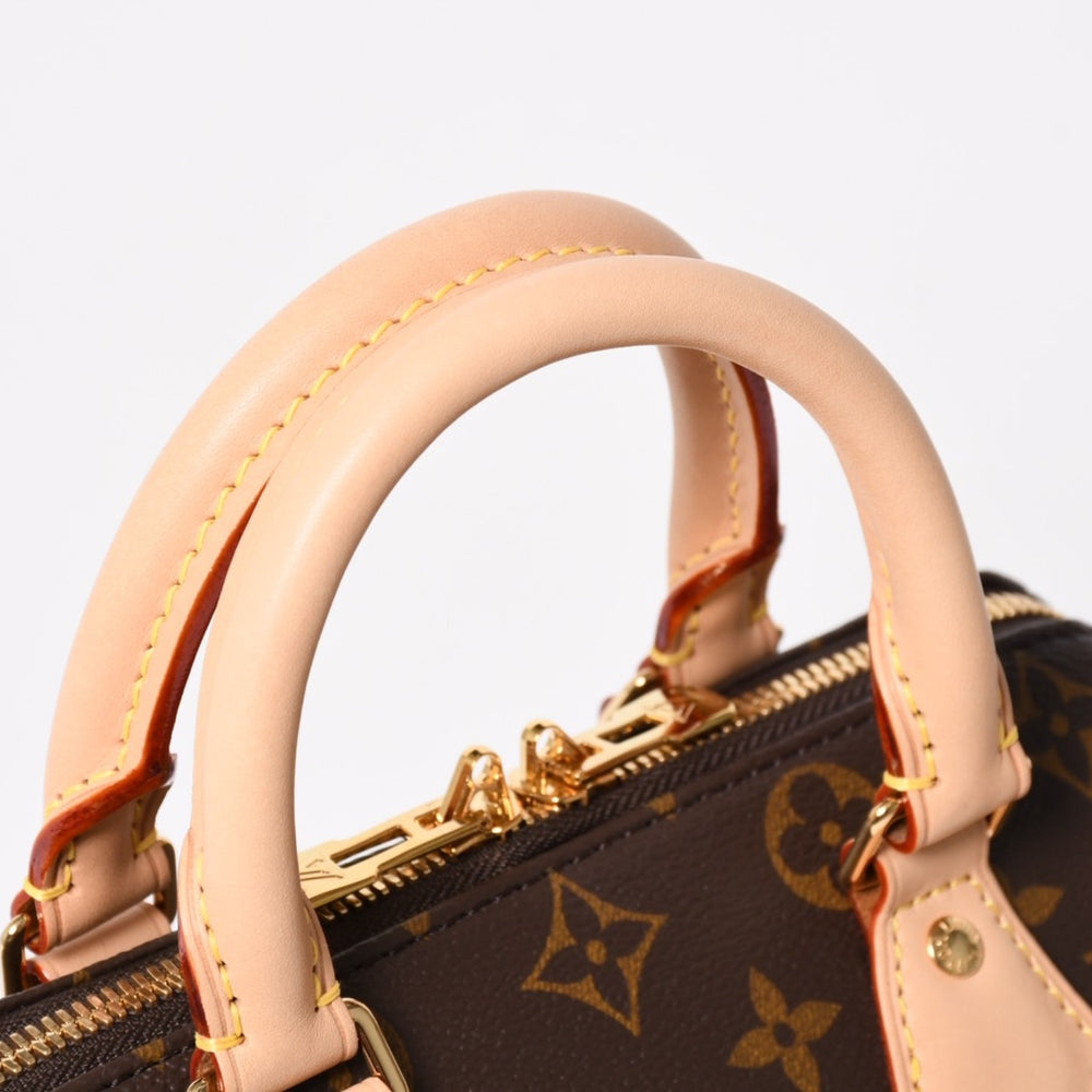 新品同様 LOUIS VUITTON ルイヴィトン ハンドバッグ M46234 スピーディバンドリエール 20 ブラウン モノグラム 中古 4a004913