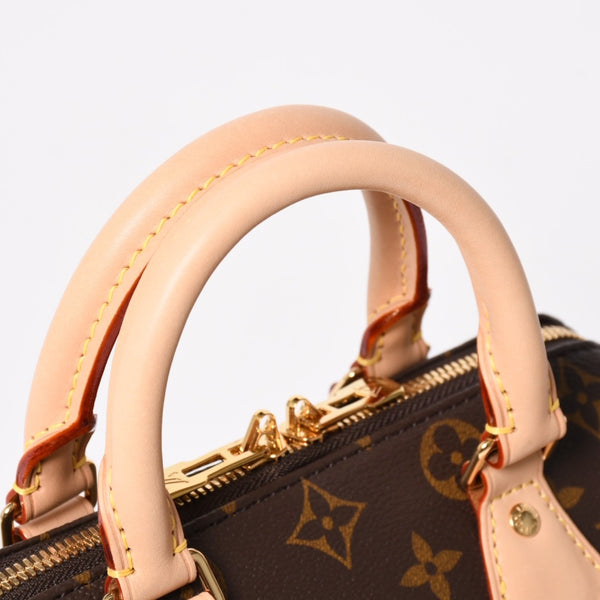 Like new LOUIS VUITTON Handbag M46234 Speedy Bandouliere 20 Brown Monogram Used 4a004913