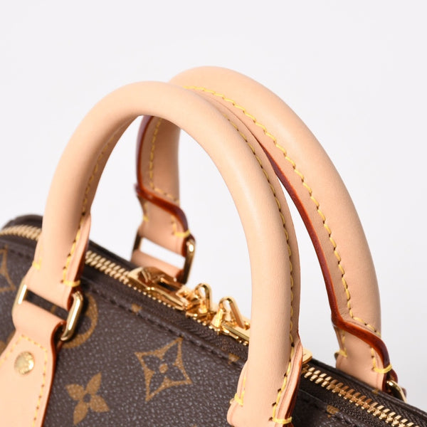 Like new LOUIS VUITTON Handbag M46234 Speedy Bandouliere 20 Brown Monogram Used 4a004913