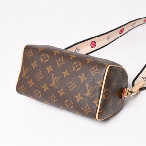 Like new LOUIS VUITTON Handbag M46234 Speedy Bandouliere 20 Brown Monogram Used 4a004913
